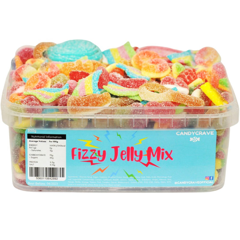 Candycrave Fizzy Jelly Mix Tub (600g) – Chase's Sweet Shop