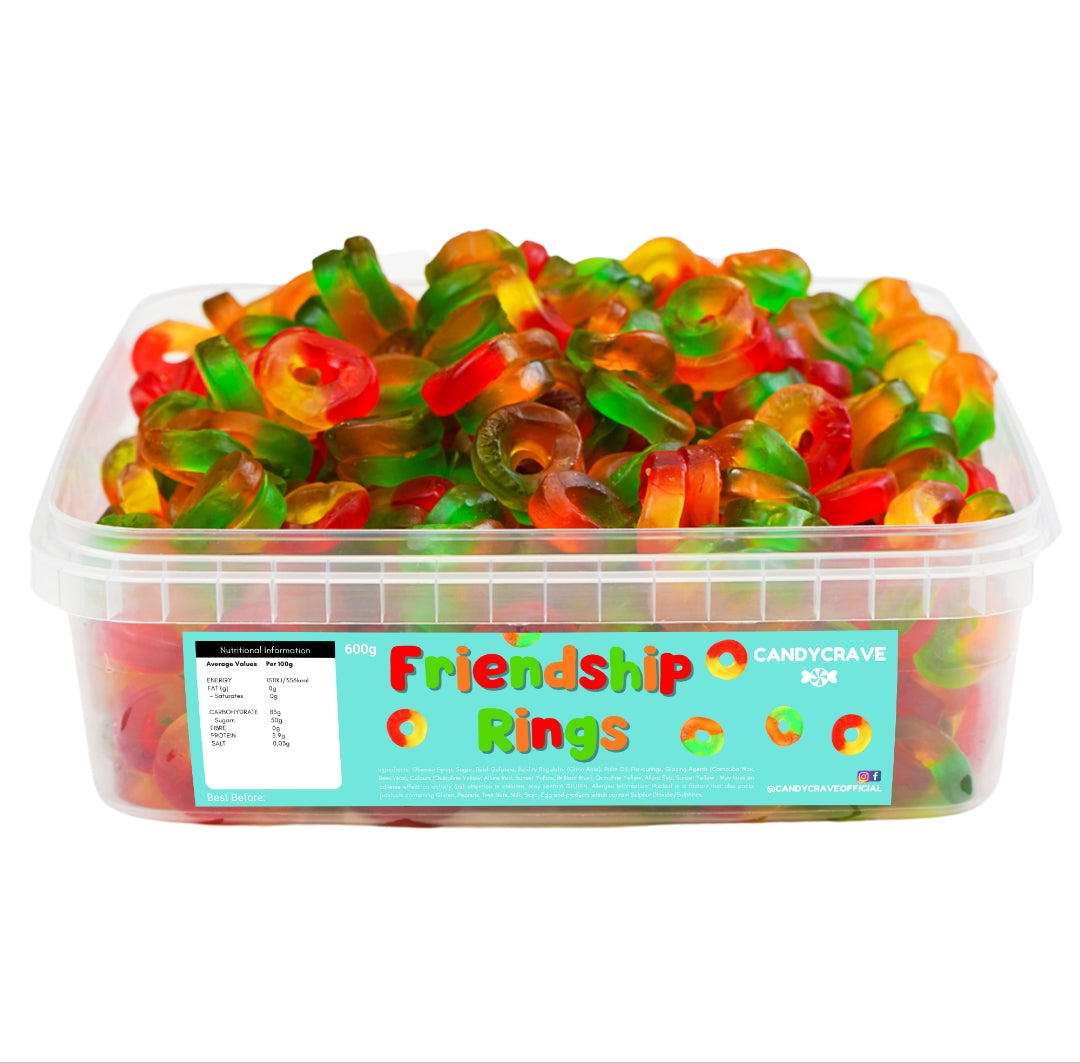 Candycrave Friendship Rings - 600g Tub